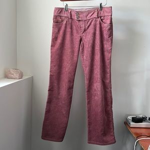 Massimo Dutti Women Corduroy pants; low rise